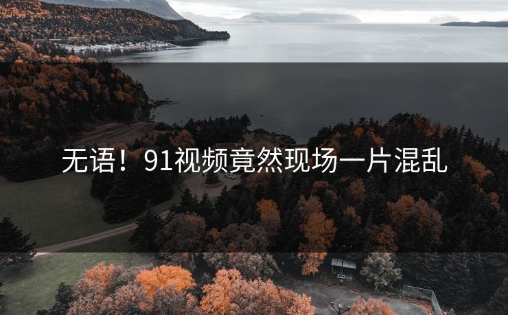 无语！91视频竟然现场一片混乱