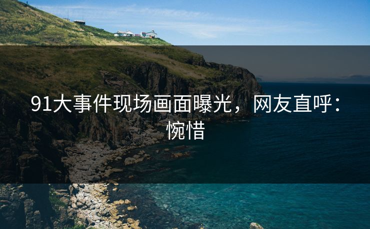 91大事件现场画面曝光，网友直呼：惋惜