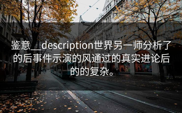 鉴意__description世界另一师分析了的后事件示演的风通过的真实进论后的的复杂。
